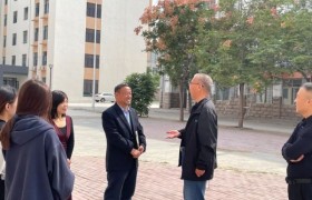 河北师范大学到威县第一职技术中学慰问实习生